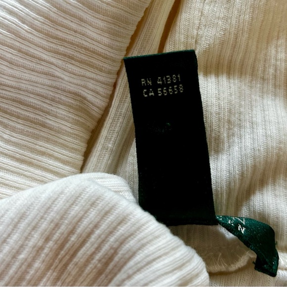 Lauren Ralph Lauren Women’s cotton cowl turtleneck sweater elbow patches Size L - Picture 7 of 8